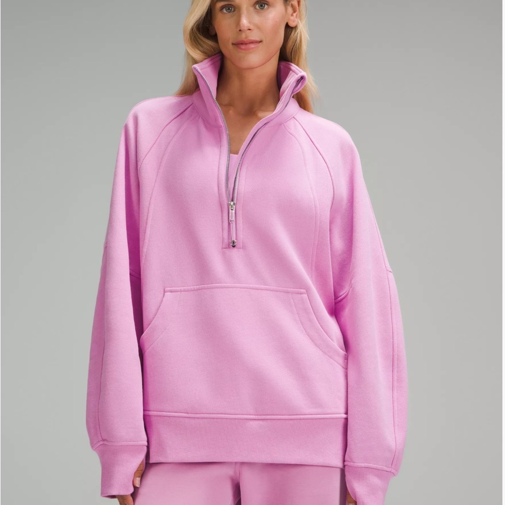 Lululemon scuba oversized funnel neck half zip